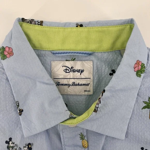 Tommy Bahama Disney Shirt Size Large Mickey Mouse Nova Wave Beach Cruiser - Picture 4 of 9